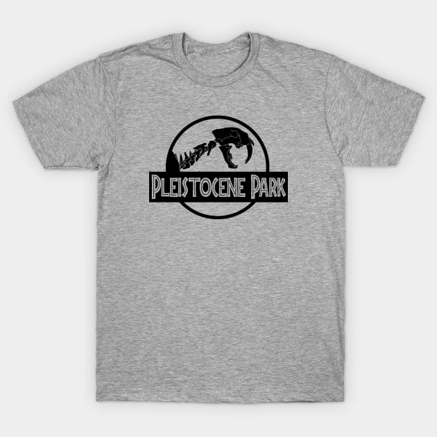 PLEISTOCENE PARK SMILODON - 2.0 T-Shirt by KERZILLA